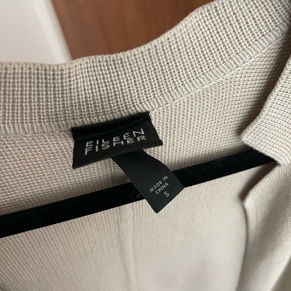 Eileen Fisher Button Up Silk Cardigan - Picture 5 of 8